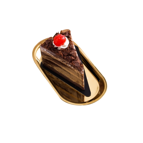 一块美味的巧克力蛋糕