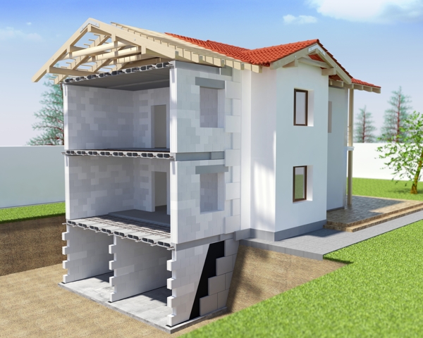 别墅建筑模型图片