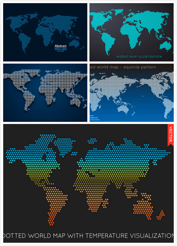 点状世界地图1