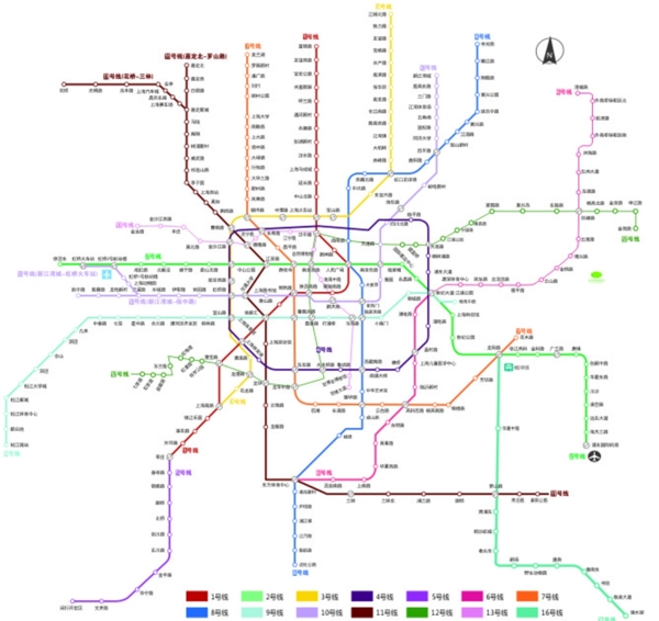 2016上海地铁图