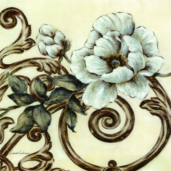 复古花朵壁画