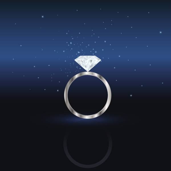 钻石戒指背景图