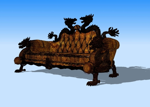 龙椅3D模型