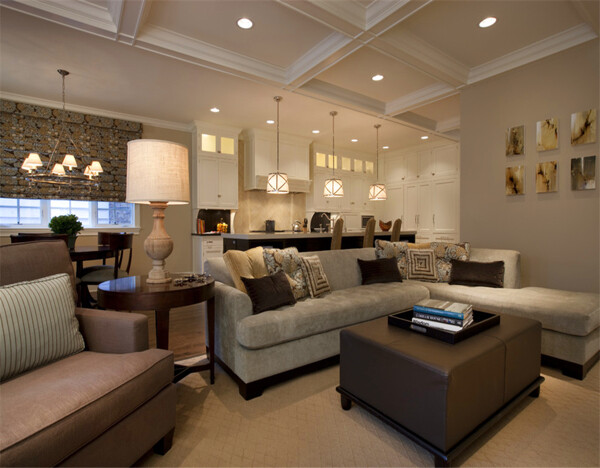 欧美风格客厅沙发设计效果图