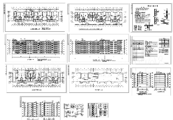 住宅楼建筑图cad