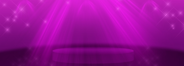 玫红色紫色渐变梦幻唯美舞台背景