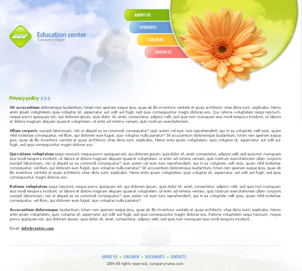 仿国外网站电商界面排版购物网页设计PSD