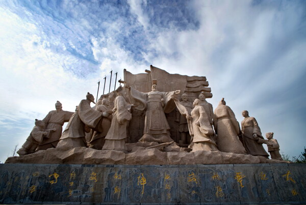 刘邦雕像图片