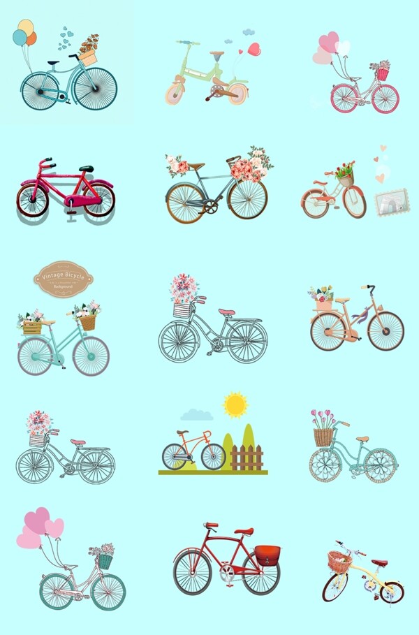 自行车素材图片