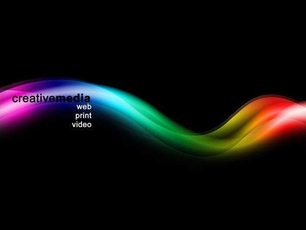 一个辉煌的彩色动态流程线PSD分层