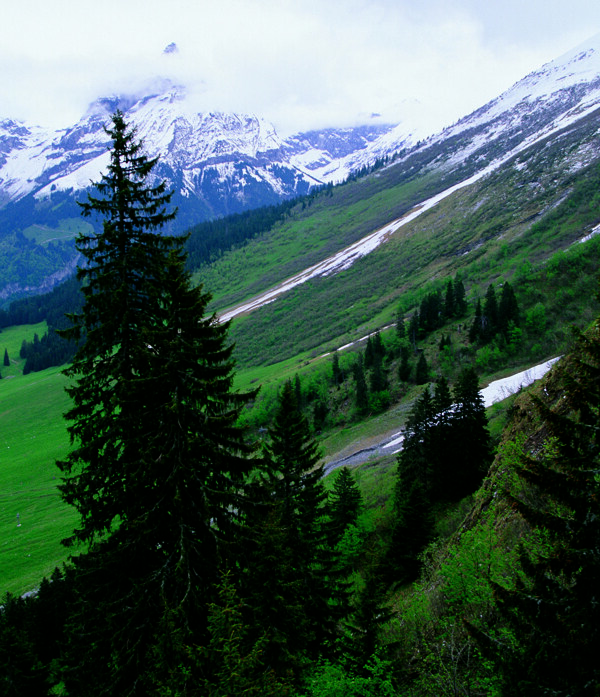 瑞士雪山