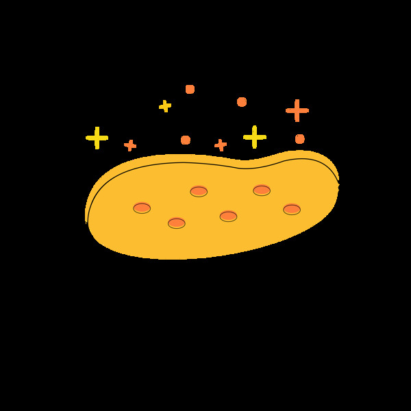 MBE图标元素之卡通可爱美食面包