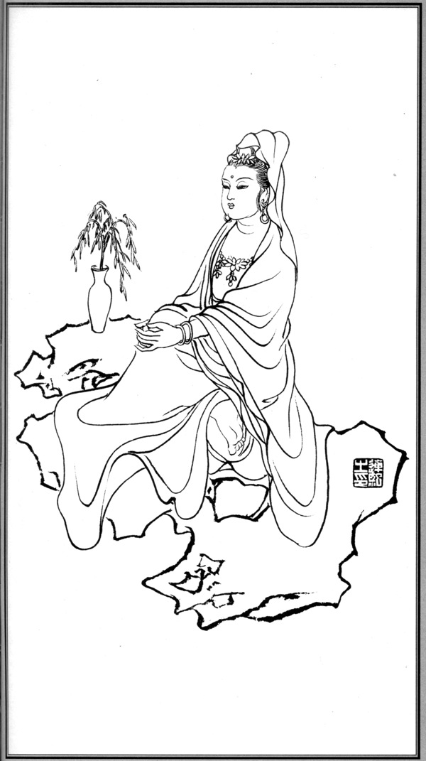 中国神话人物076观音图片