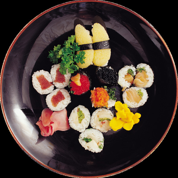 清新日式寿司料理美食产品实物