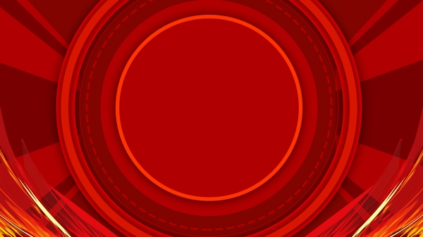 红色喜庆圆环通用背景素材