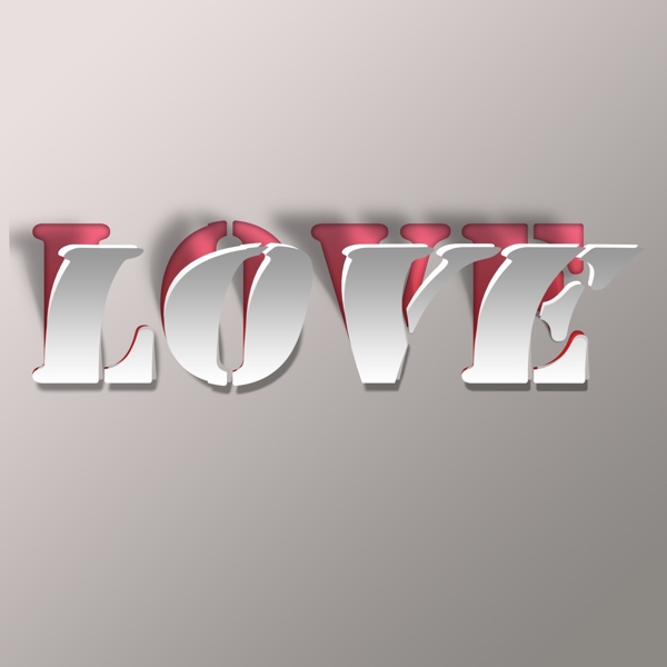 love创意字体设计