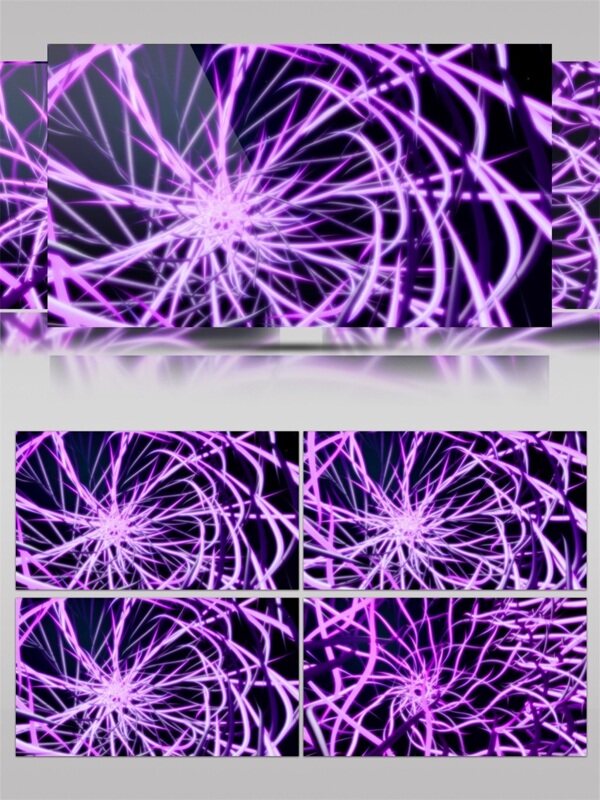 紫色神经光束视频素材