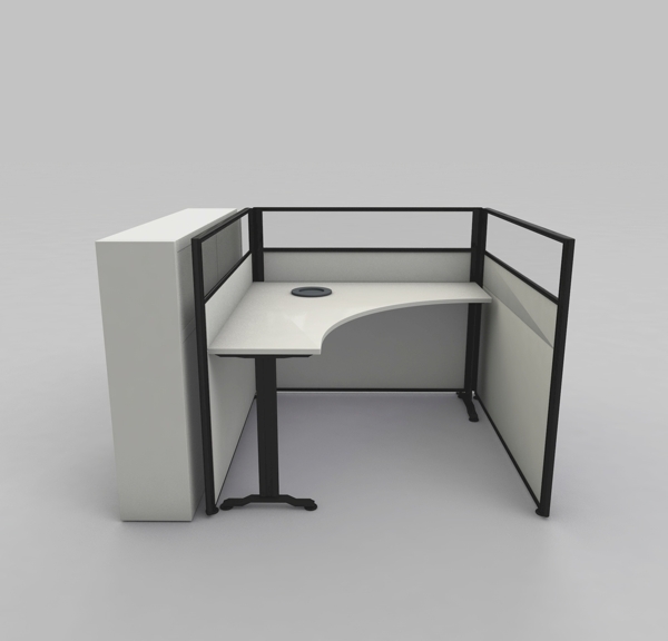 C4D模型办公桌子