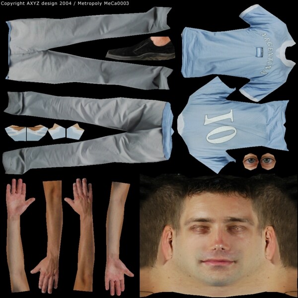 人物男性3d模型素材人物模型素材免费下载人体模型42