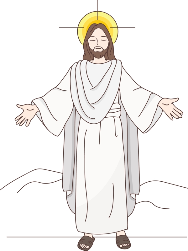 复活节耶穌卡通形象