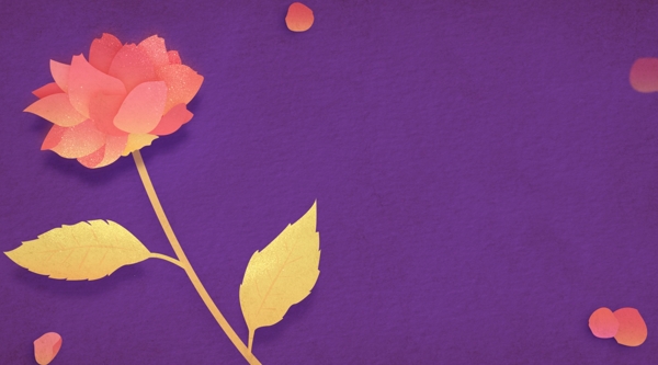 清晰唯美紫色系花卉背景