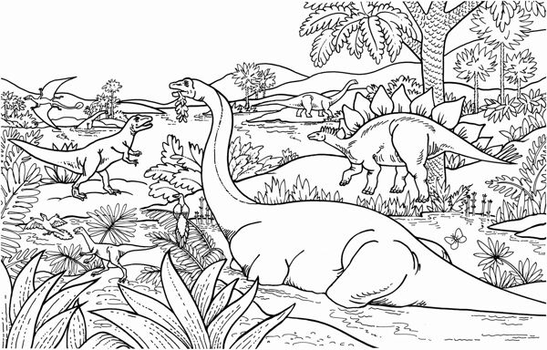 远古时代的动物恐龙手绘画动物素描