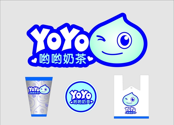 哟哟奶茶LOGO图片