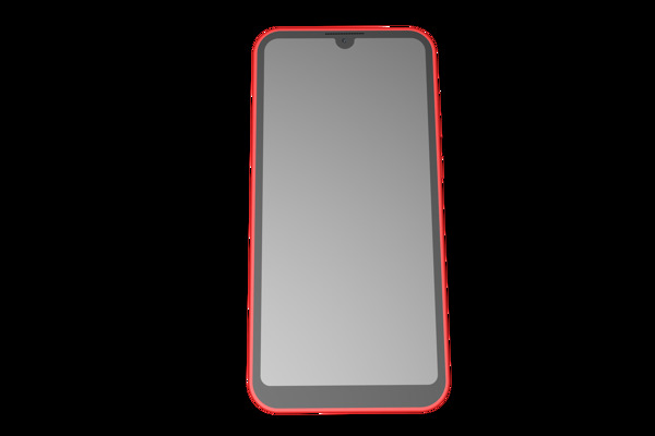 红色3d全面屏手机