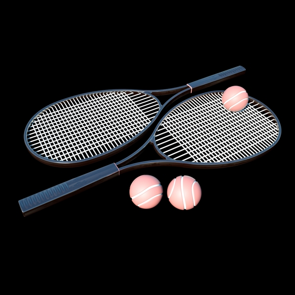 C4D网球拍
