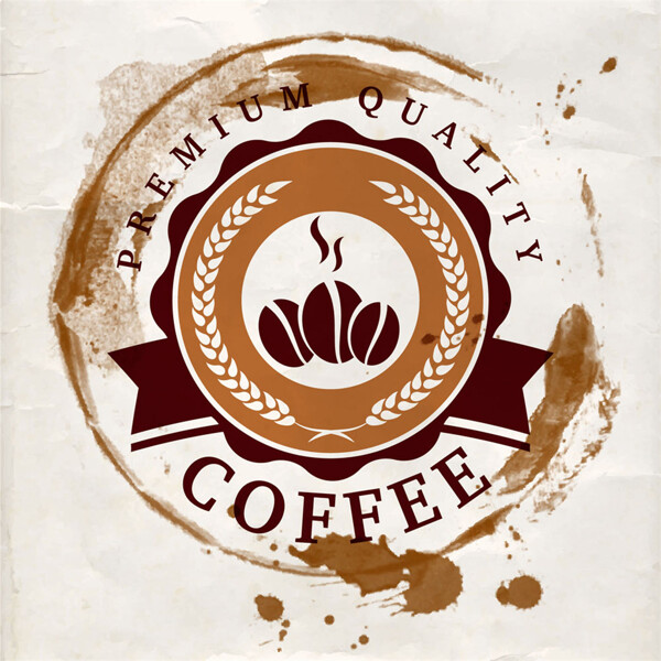 咖啡豆标志图片