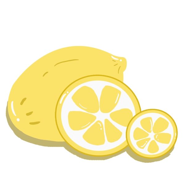 卡通水果柠檬PNG素材
