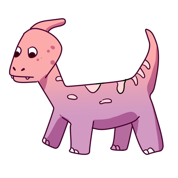 可爱的小恐龙插画