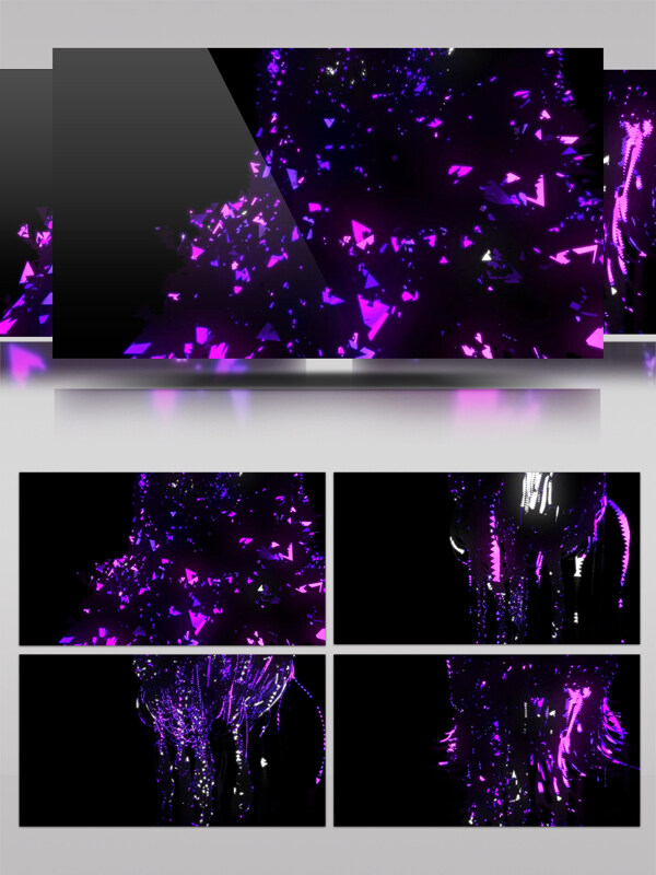 紫色动感流光视频素材