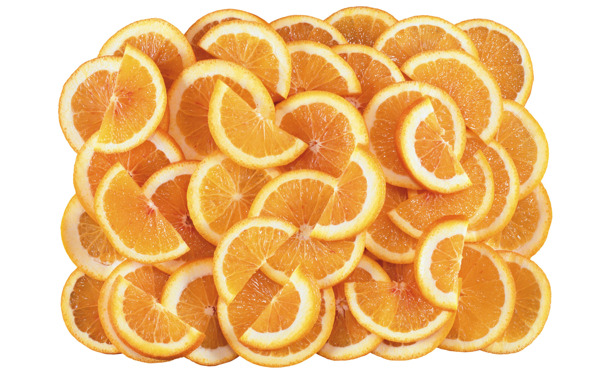 堆在一起的柠檬切片清晰图片水果