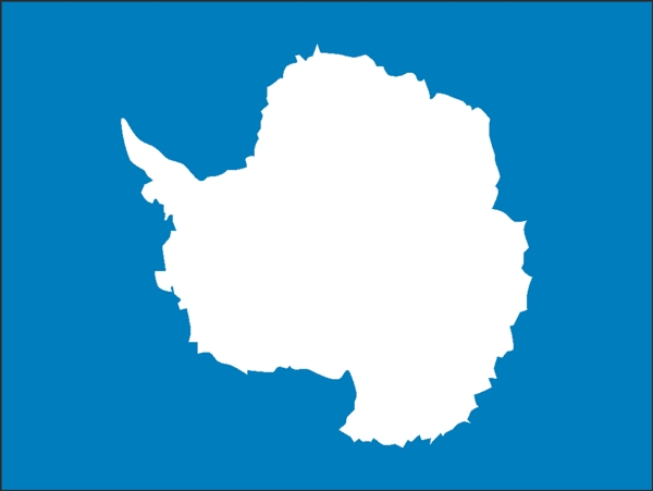矢量南极洲国旗