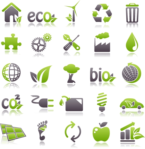 环保绿色图标图片