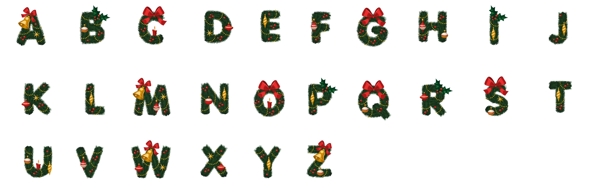 圣诞节字母