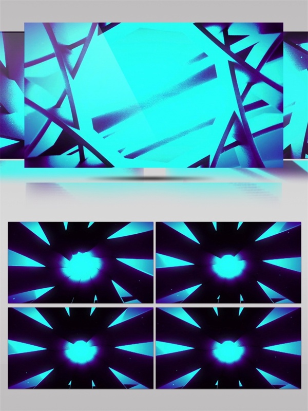 蓝色星际光束动态视频素材
