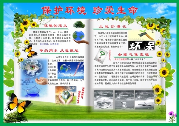 环保教育展板图片