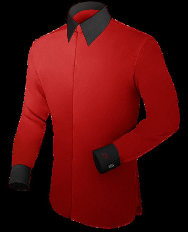 事实红色衬衫免抠png透明素材