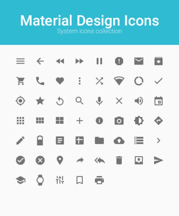 材料设计风格图标下载