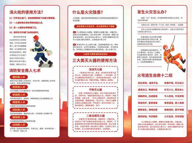 消防安全知识火灾逃生自救宣传手册