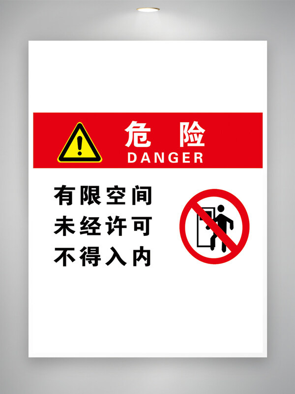 有限空间严禁入内警示牌