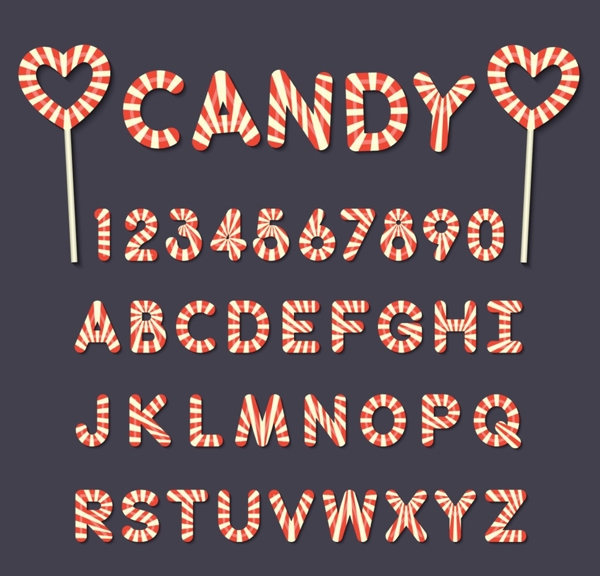 糖果字母和数字