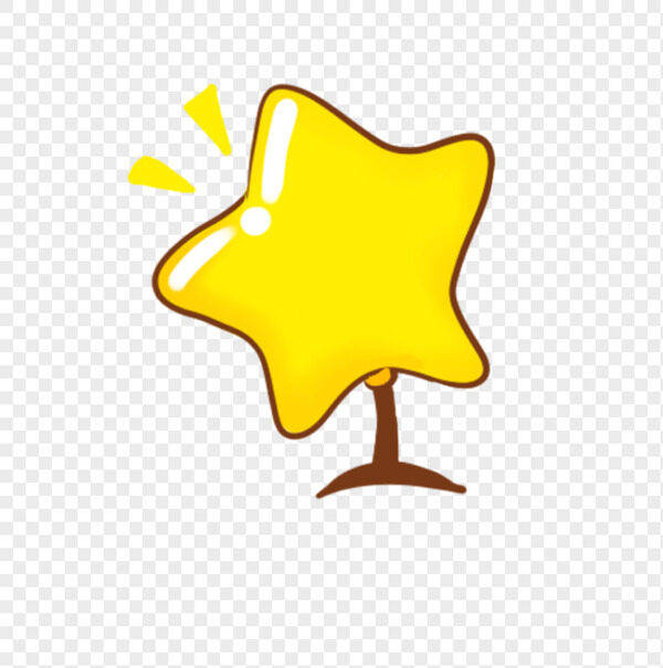 卡通立体发光明亮黄色五角星头饰