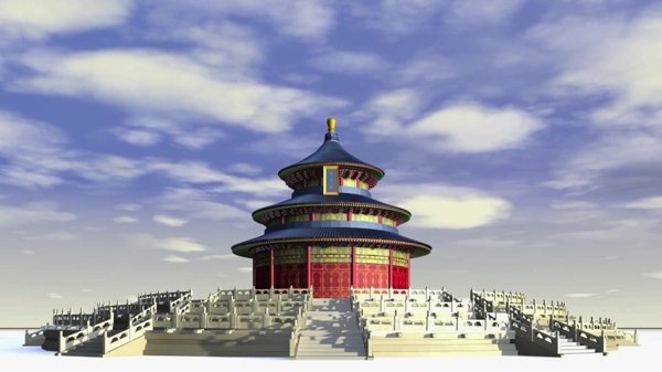 中国天坛建筑视频