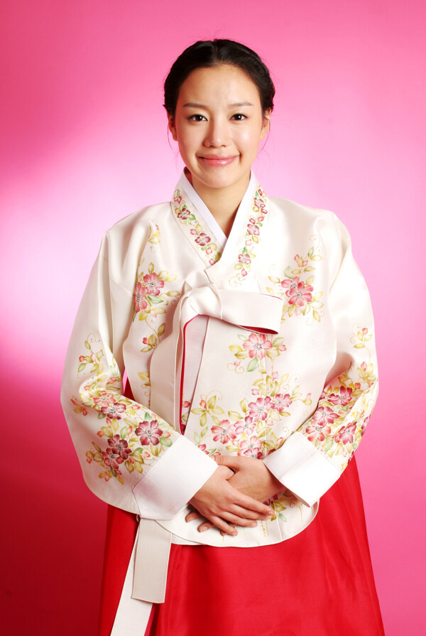 朝鲜服饰美女图片