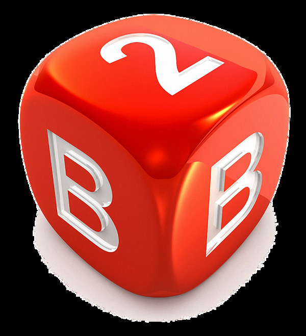 B2B红色方形图免抠png透明图层素材
