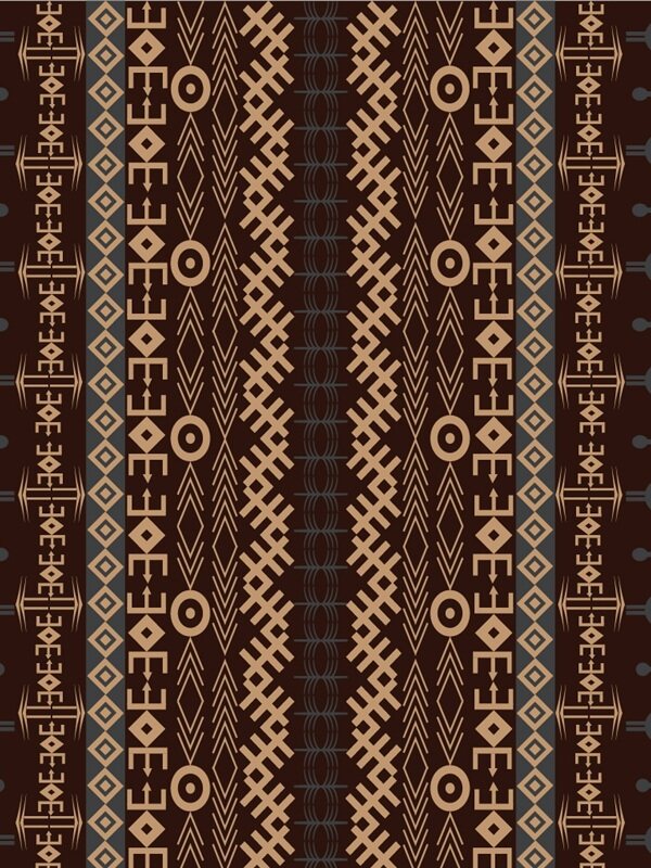传统 欧式俄式花卉底图底纹  图案背景贴图 棕底传统布纹