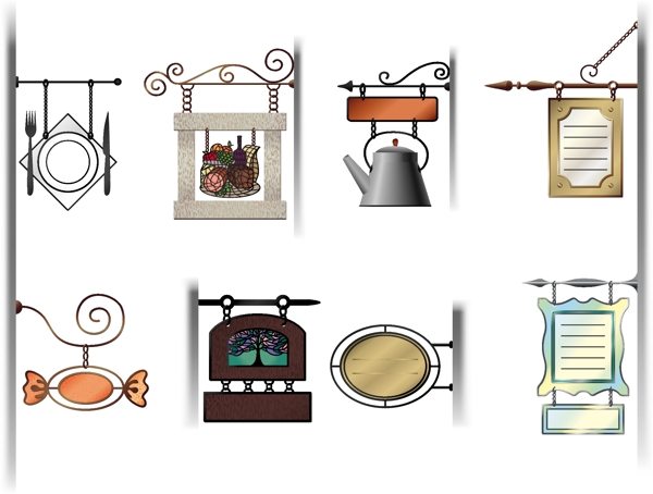 各种咖啡标志矢量素材01